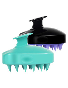 Masajeador de Cuero Cabelludo HEETA 2 Pack Verde y Negro
