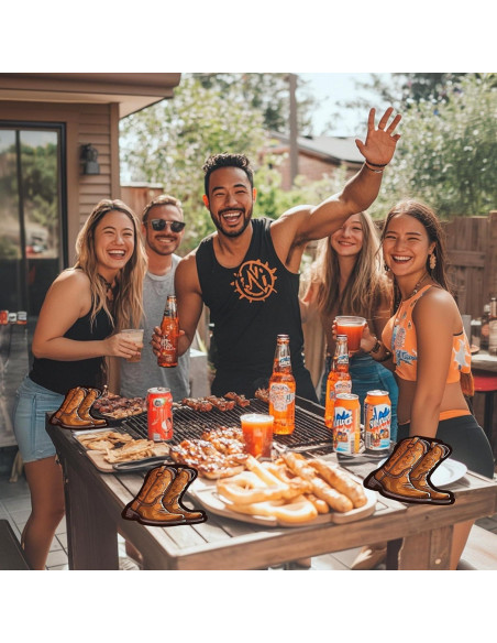 100 Servilletas de Papel Western Bota Cowboy 32x32 cm