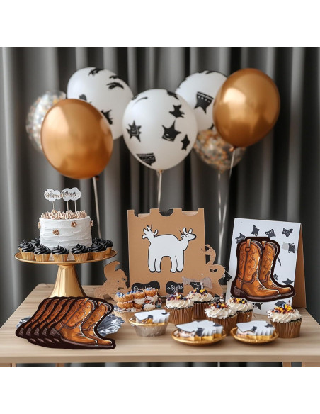 100 Servilletas de Papel Western Bota Cowboy 32x32 cm