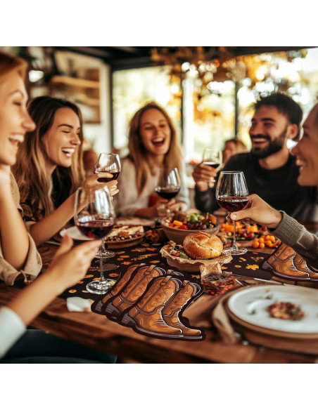 100 Servilletas de Papel Western Bota Cowboy 32x32 cm