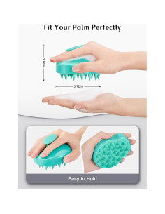 Masajeador de Cuero Cabelludo HEETA 2 Pack Verde y Negro 2