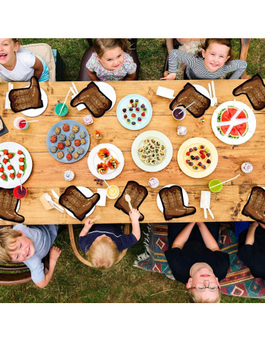 50 Servilletas en Forma de Bota de Vaquero Justforjoyful