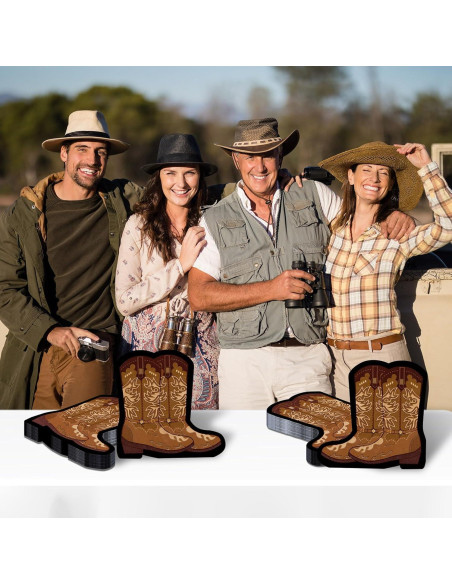50 Servilletas en Forma de Bota de Vaquero Justforjoyful