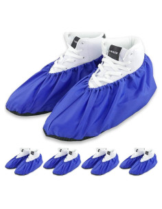 Cubiertas Reutilizables para Zapatos LINKEASE - 5 Pares Extra Grande Azul