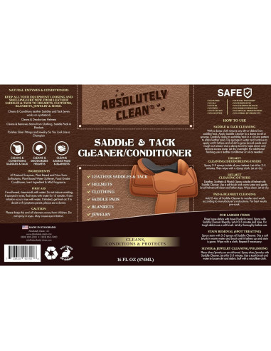 Limpiador y Acondicionador de Cuero 473ml Absolutamente Limpio