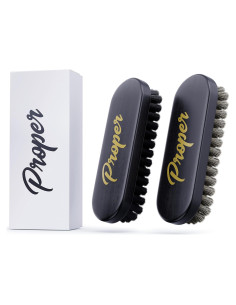 Cepillos de Detalle para Limpieza de Cuero PROPER 2 Piezas