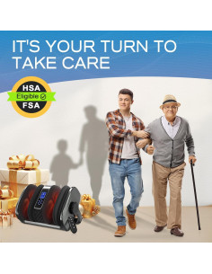 Masajeador de pies TISSCARE con calor y Shiatsu gris 2