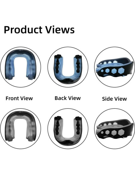 Protector Bucal Deportivo Xinkatior 2pcs Ajustable para Fútbol