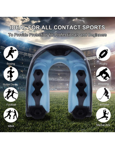Protector Bucal Deportivo Xinkatior 2pcs Ajustable para Fútbol