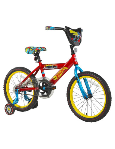 Bicicleta Infantil Dynacraft Hot Wheels 18" Roja para Niños