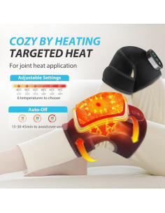 Almohadilla Térmica Eléctrica ROMYSE 3-en-1 para Rodilla, Codo y Hombro 2