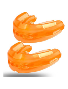 Protector Bucal Deportivo YIJU 2 Pcs Sin Hervir Naranja