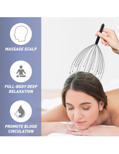 Rascador de Cabeza y Espalda Svjetiq Extensible 20 Dedos 2