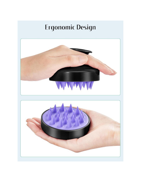 HEETA Cepillo Masajeador de Cuero Cabelludo 2 Piezas