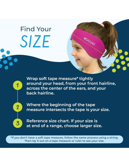 Banda para la Cabeza Ear Band-It Ultra Neopreno Natación Niños y Adultos