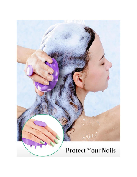 HEETA Cepillo Masajeador de Cuero Cabelludo 2 Piezas