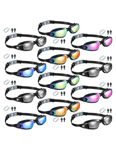 Gafas de natación Flutesan 12 Pack con antiempañante y tapones