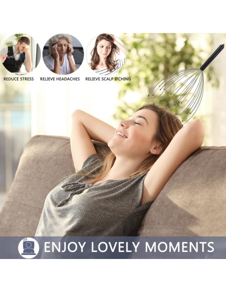 Rascador de Cabeza y Espalda Svjetiq Extensible 20 Dedos