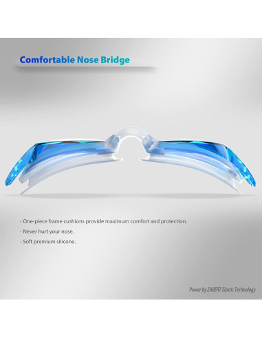 Paquete de 2 Gafas de Natación Unisex ZABERT con Protección UV