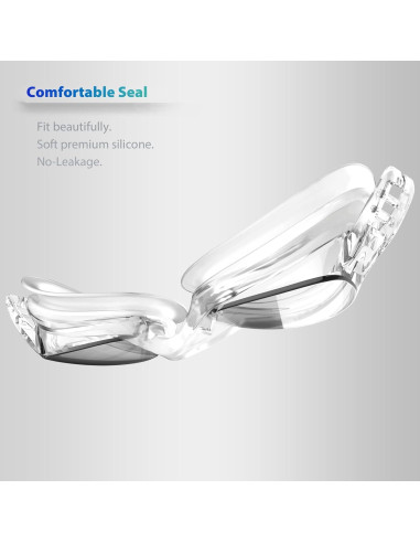 Paquete de 2 Gafas de Natación Unisex ZABERT con Protección UV