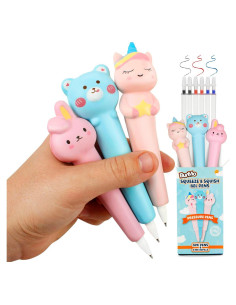 Lápices Squishy BUNMO - Paquete de 3 con Recargas