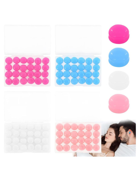 96 Tapones de Silicona Panthra para Dormir y Nadar - Reutilizables