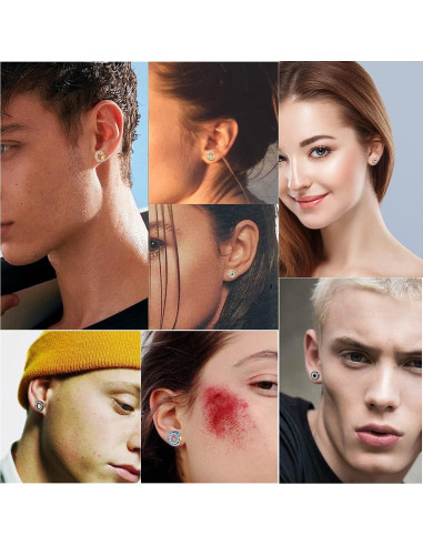 Expansores de Oreja IRONBOX 8 Tamaños Acero Inoxidable 00G