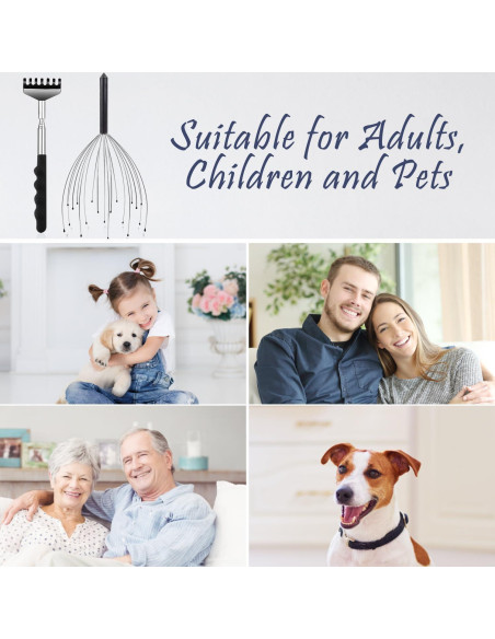 Rascador de Cabeza y Espalda Svjetiq Extensible 20 Dedos