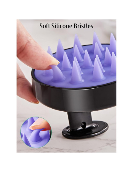 HEETA Cepillo Masajeador de Cuero Cabelludo 2 Piezas