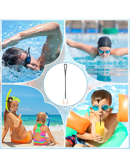 Hiboom 10 Tapones de Nariz de Silicona para Natación Ajustables