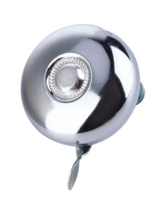 Campana de Ciclismo Retro DAUERHAFT de Metal Plateado 5cm 2