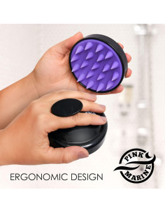 Masajeador de cuero cabelludo Pink Marine - Silicona suave 2