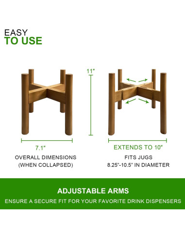 Soporte ajustable para dispensador de agua MinBoo 15-28 cm