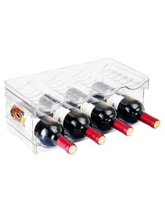 Estante Apilable IEEK para 8 Botellas de Vino y Agua 37.5x20cm