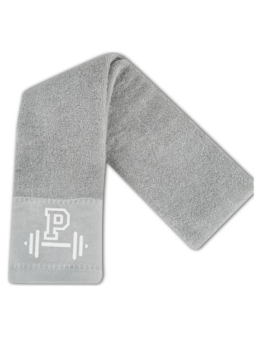 Toalla de Gimnasio Monogramada CybGene Gris 110x32 cm