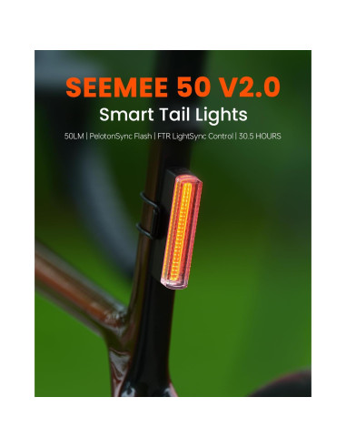 Luz Trasera Magicshine SEEMEE 50 V2.0 Recargable USB-C 50 Lúmenes