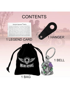 Campana de Motocicleta GARGOYLE BELLS Rosa Púrpura 3cm 2