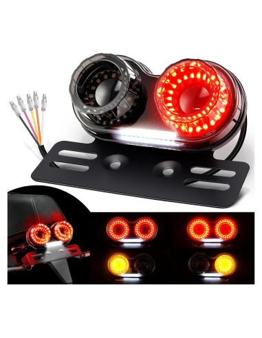 Luz Trasera LED Benlari BK-LIGHT-MTL-02-SMO 90 LEDs Impermeable