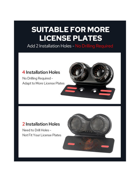 Luz Trasera LED Benlari BK-LIGHT-MTL-02-SMO 90 LEDs Impermeable