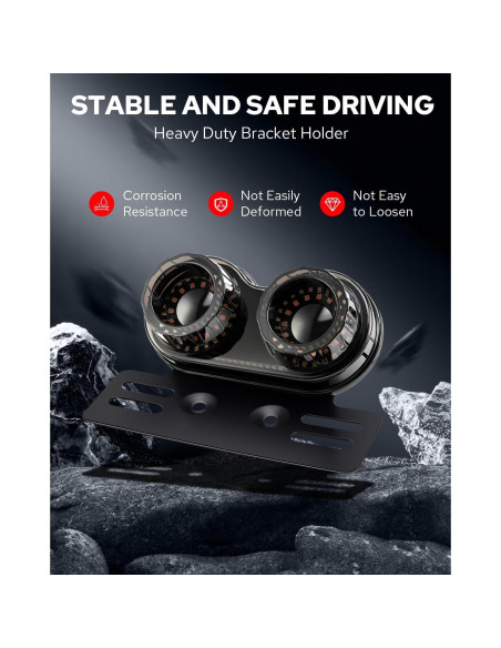 Luz Trasera LED Benlari BK-LIGHT-MTL-02-SMO 90 LEDs Impermeable