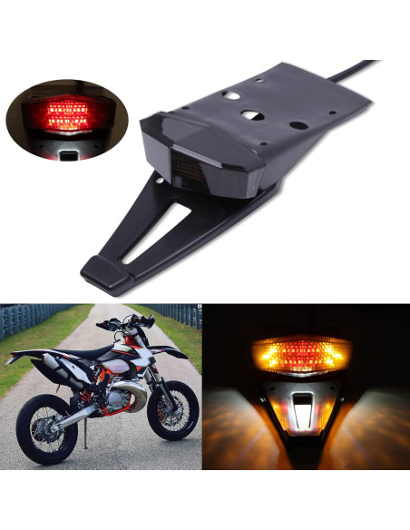 Luz Trasera LED de Freno Opciones Ricas Humo para Motocicletas