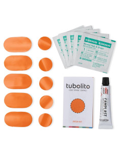 Kit de Parcheo Tubolito Flix 5 Parches Grandes y 5 Pequeños