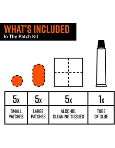 Kit de Parcheo Tubolito Flix 5 Parches Grandes y 5 Pequeños 2