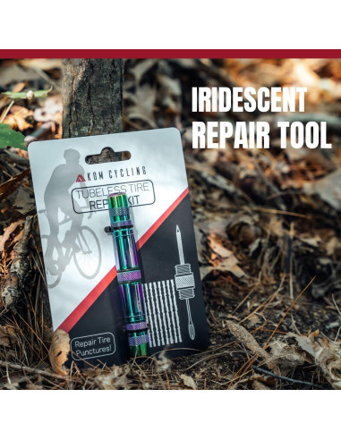 Kit de Reparación de Neumáticos Tubeless KOM Cycling TRT - 8 Colores
