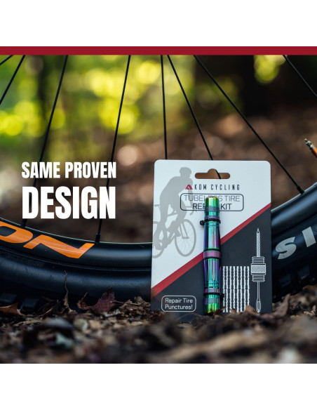 Kit de Reparación de Neumáticos Tubeless KOM Cycling TRT - 8 Colores