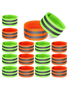 16 Bandas Reflectantes Gejoy para Correr y Caminar de Noche