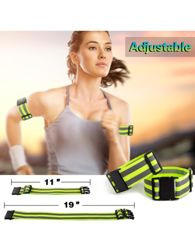 Chaleco Reflectante GoxRunx Verde Unisex para Correr y Caminar