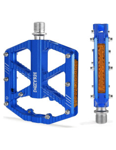 Pedales de Bicicleta MZYRH 336 Aluminio Azul con Reflectores