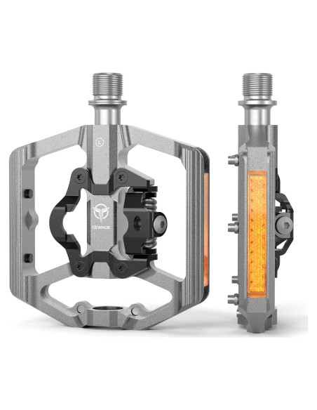 Pedales de Bicicleta de Montaña GEWAGE Doble Función 9/16