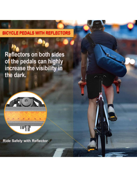 Pedales de Bicicleta de Montaña GEWAGE Doble Función 9/16